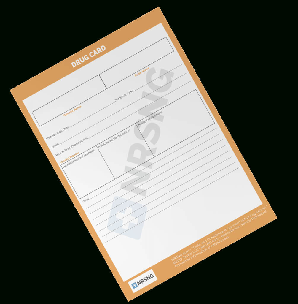 Drug Card Template | Nrsng In Med Cards Template