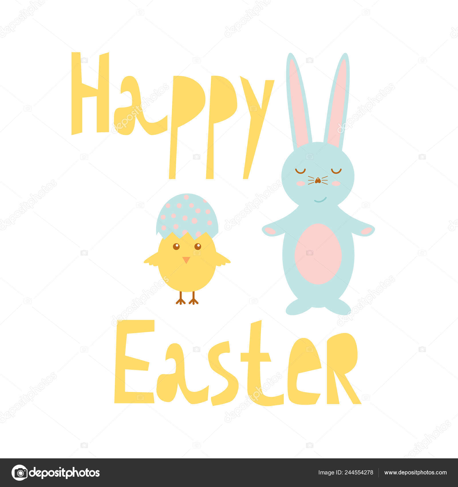 Easter Chick Templates | Happy Easter Greeting Card Template For Easter Chick Card Template