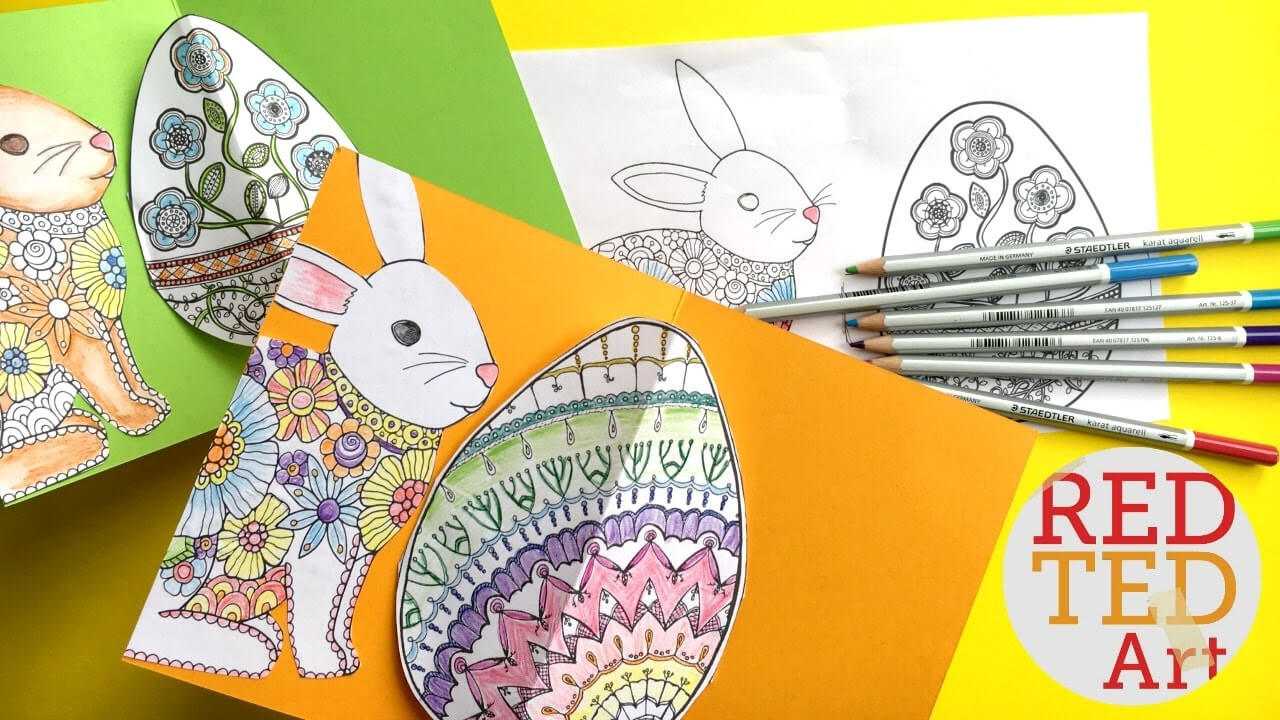 Easy Pop Up Easter Card – 3D Easter Egg Diy Within Easter Card Template Ks2