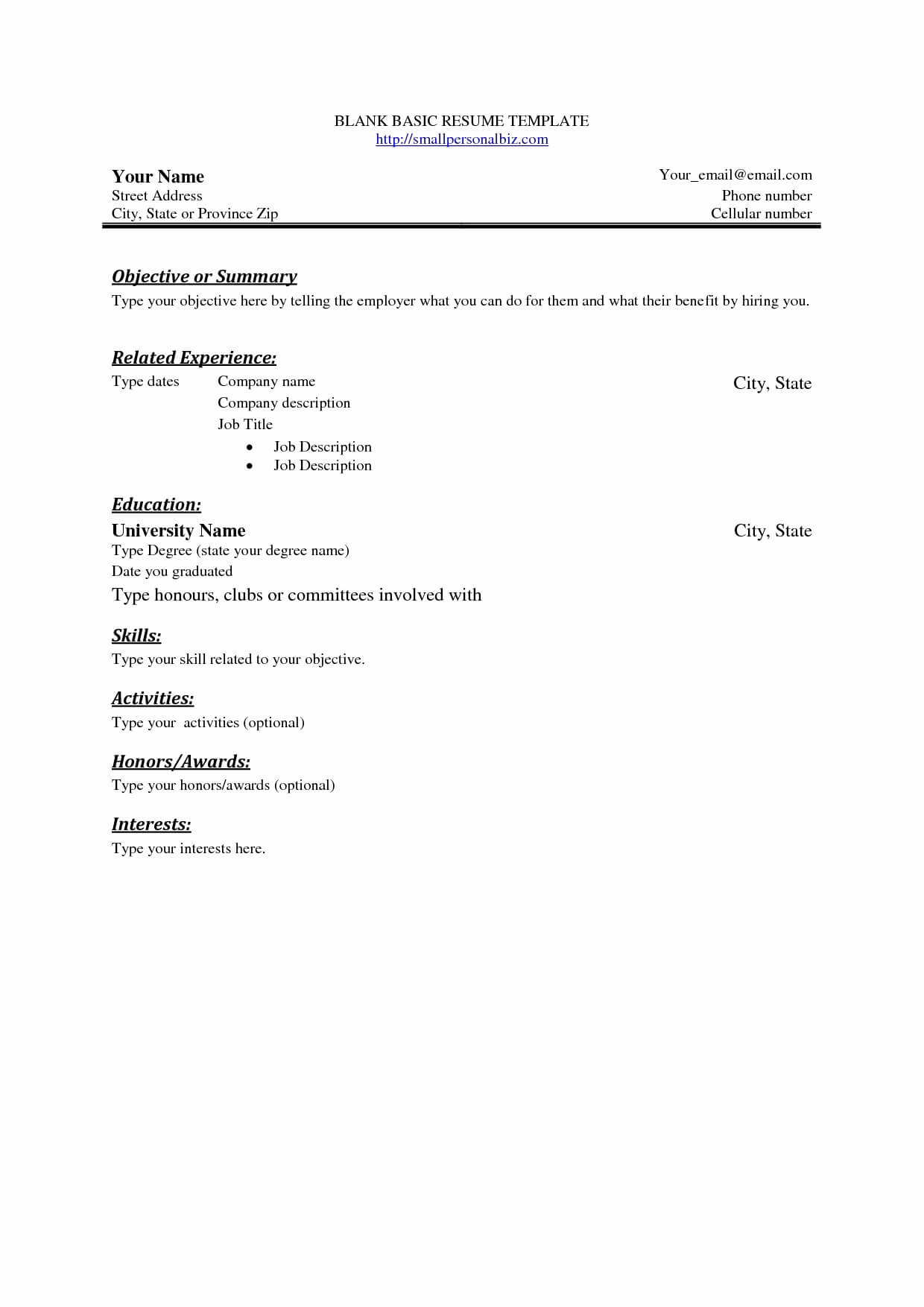 Easy Resume Template Free Cover Letter Templates For Free Basic Resume Templates Microsoft Word