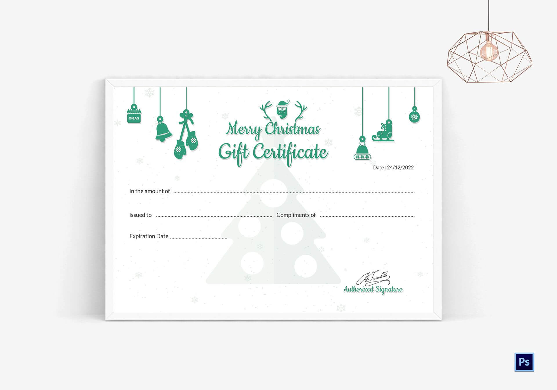 Editable Christmas Gift Certificate Regarding Merry Christmas Gift Certificate Templates