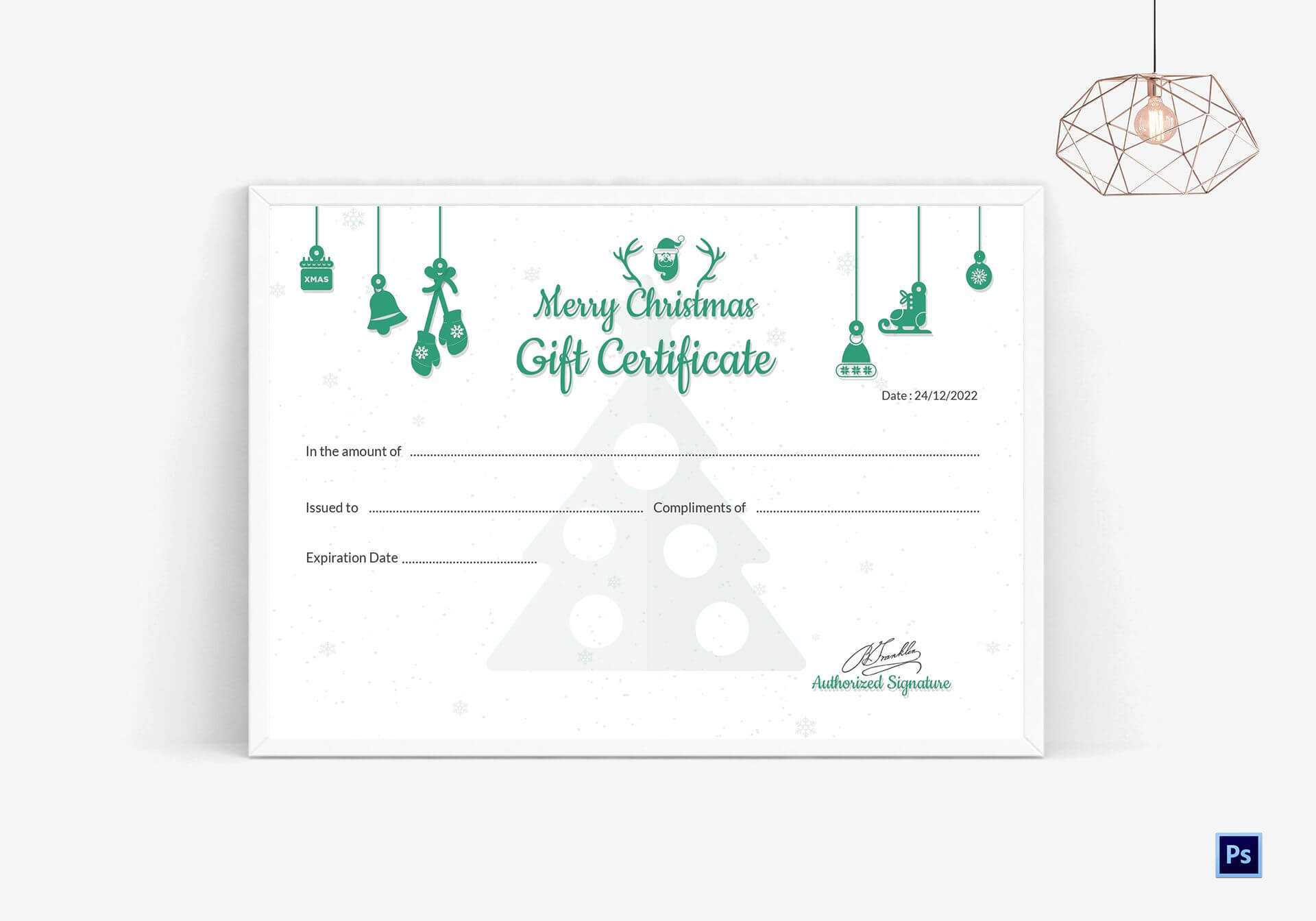 Editable Christmas Gift Certificate Regarding Merry Christmas Gift Certificate Templates