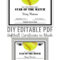 Editable Pdf Sports Team Softball Certificate Diy Award regarding Softball Certificate Templates