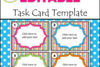 Editable Task Card Templates - Bkb Resources with regard to Task Card Template