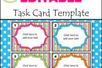 Editable Task Card Templates - Bkb Resources with regard to Task Card Template