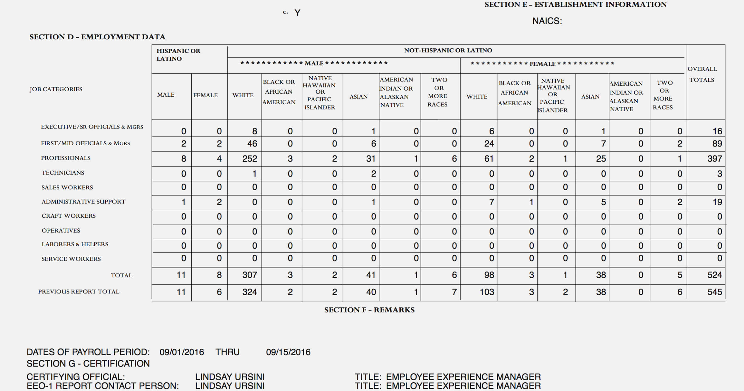 Eeo 1 Form Tax Refunds Eeo 1 Sample Self Identification 2019 Intended For Eeo 1 Report Template