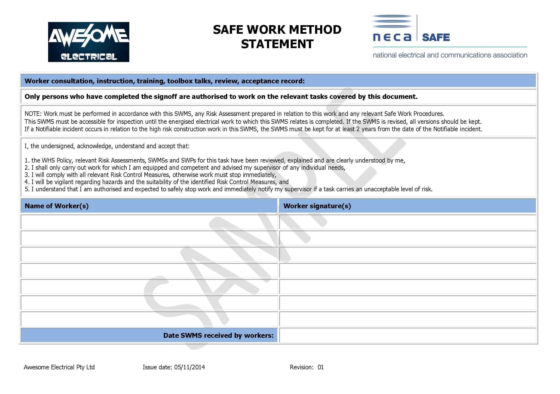 Electrical Isolation Certificate Template – Bizoptimizer Throughout Electrical Isolation Certificate Template