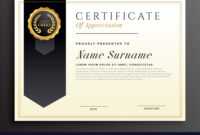 Elegant Diploma Award Certificate Template Design in Design A Certificate Template