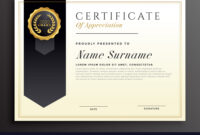 Elegant Diploma Award Certificate Template Design in Elegant Certificate Templates Free