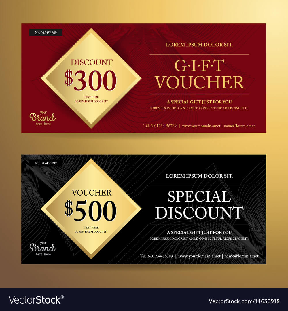 Elegant Gift Voucher Or Discount Card Template Intended For Elegant Gift Certificate Template