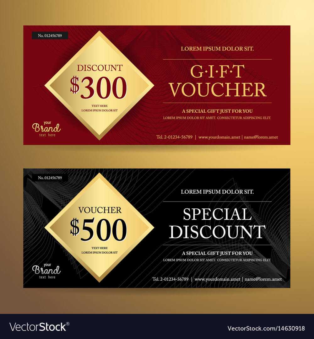 Elegant Gift Voucher Or Discount Card Template Intended For Elegant Gift Certificate Template