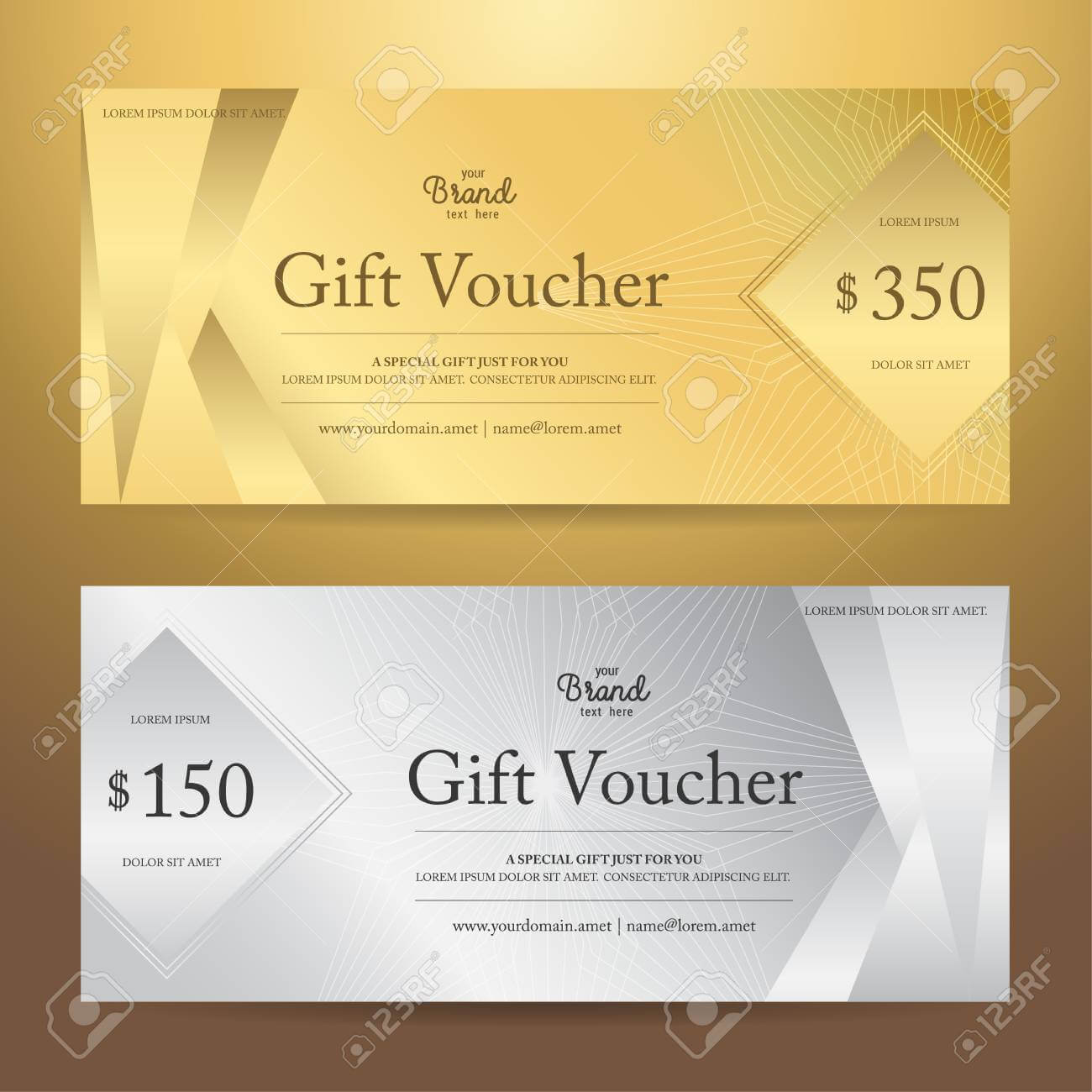 Elegant Gift Voucher Or Gift Card Or Coupon Template For Discount.. Inside Elegant Gift Certificate Template