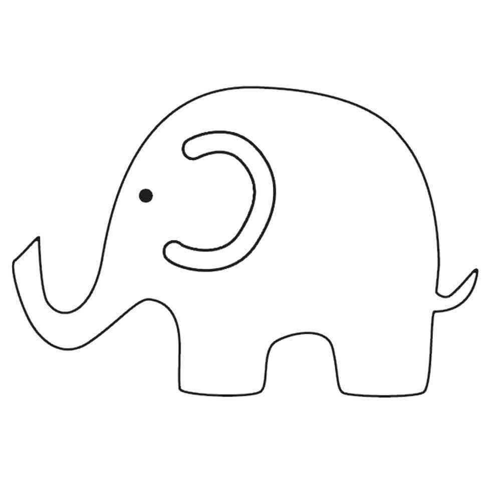 Elephant Template Free Clipart Images Gallery For Free With Blank Elephant Template