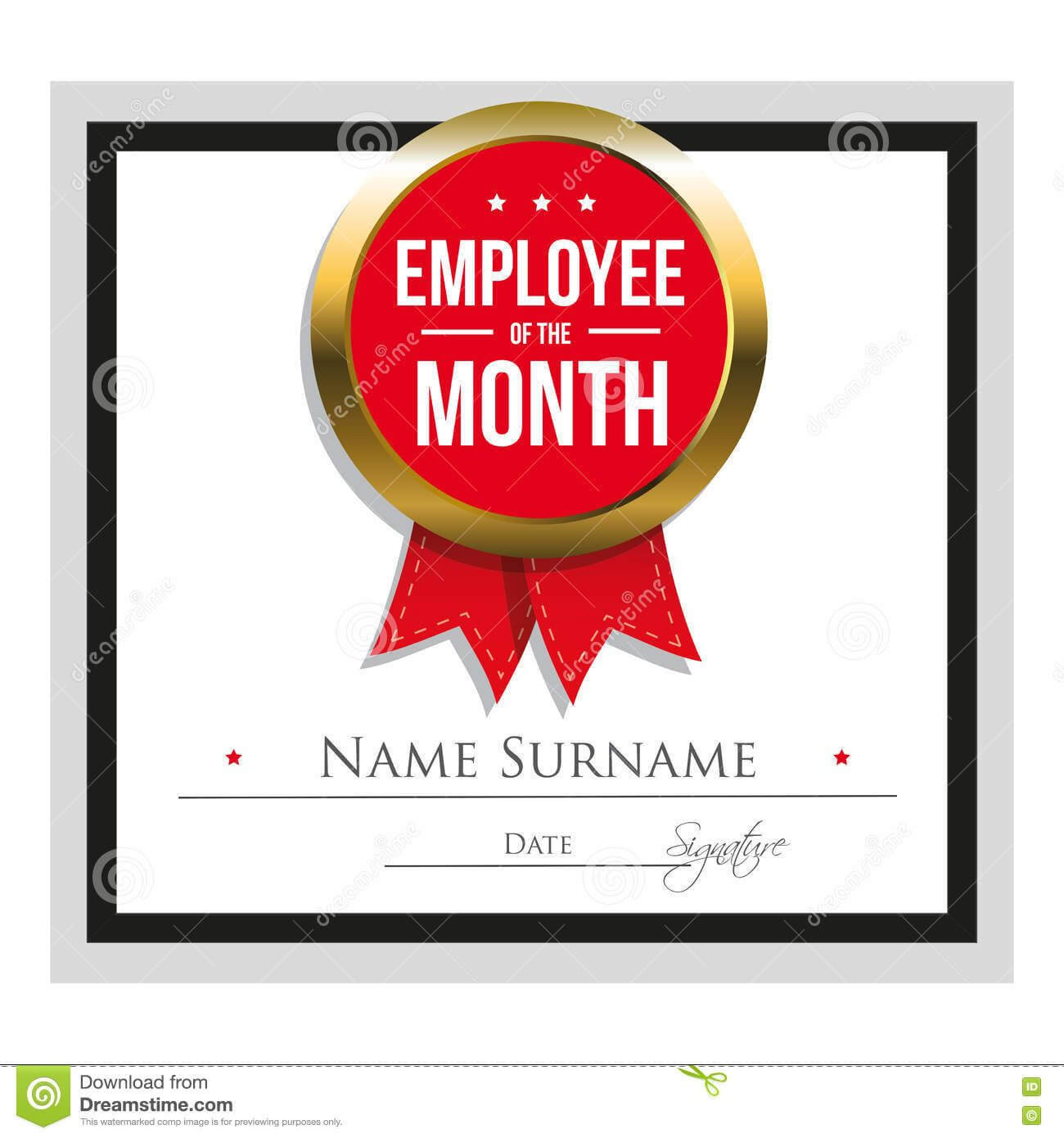 Employee Award Certificate Template Free Templates Design Inside Manager Of The Month Certificate Template