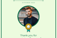 Employee Of The Month Certificate Template Template with Employee Of The Month Certificate Template With Picture