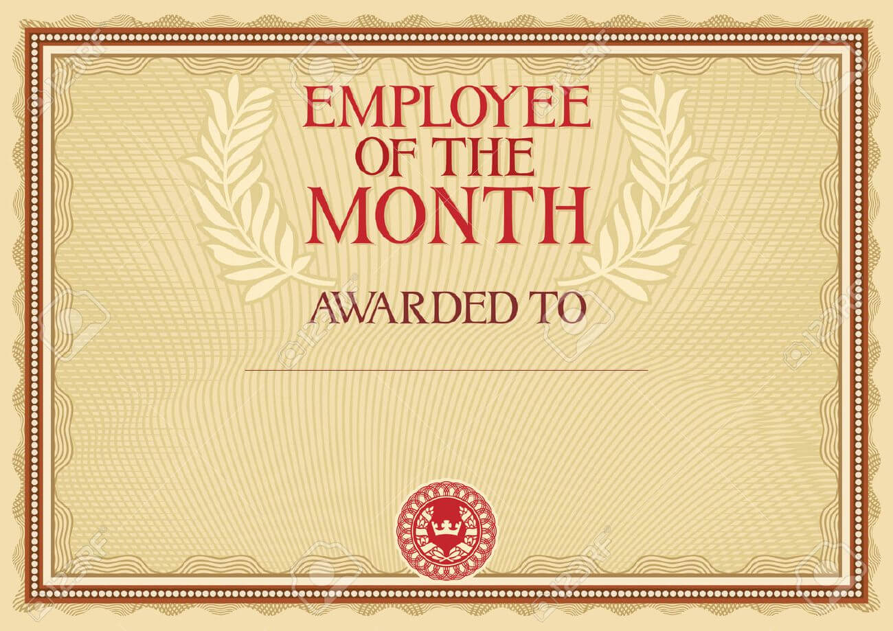 Employee Of The Month - Certificate Template With Regard To Manager Of The Month Certificate Template