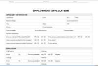 Employment Application Template Microsoft Word with regard to Employment Application Template Microsoft Word