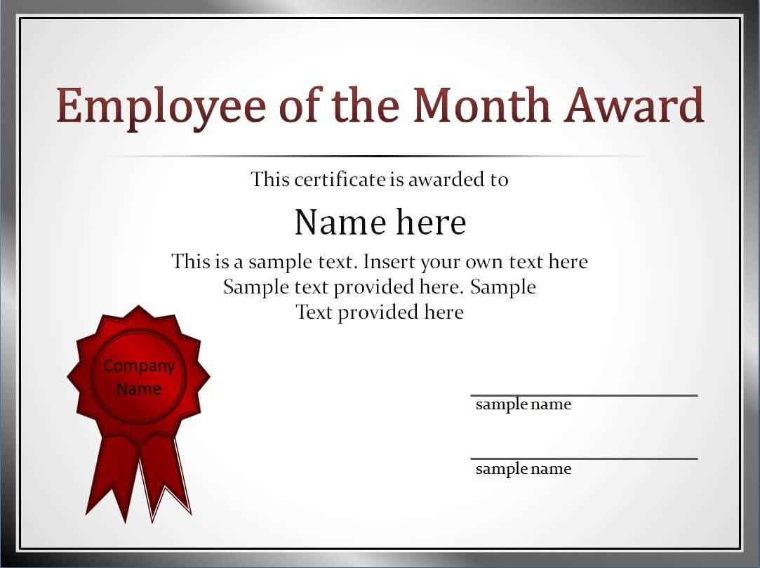Employment Certificate Template This Is To Certify Best Of In Employee Of The Month Certificate Templates