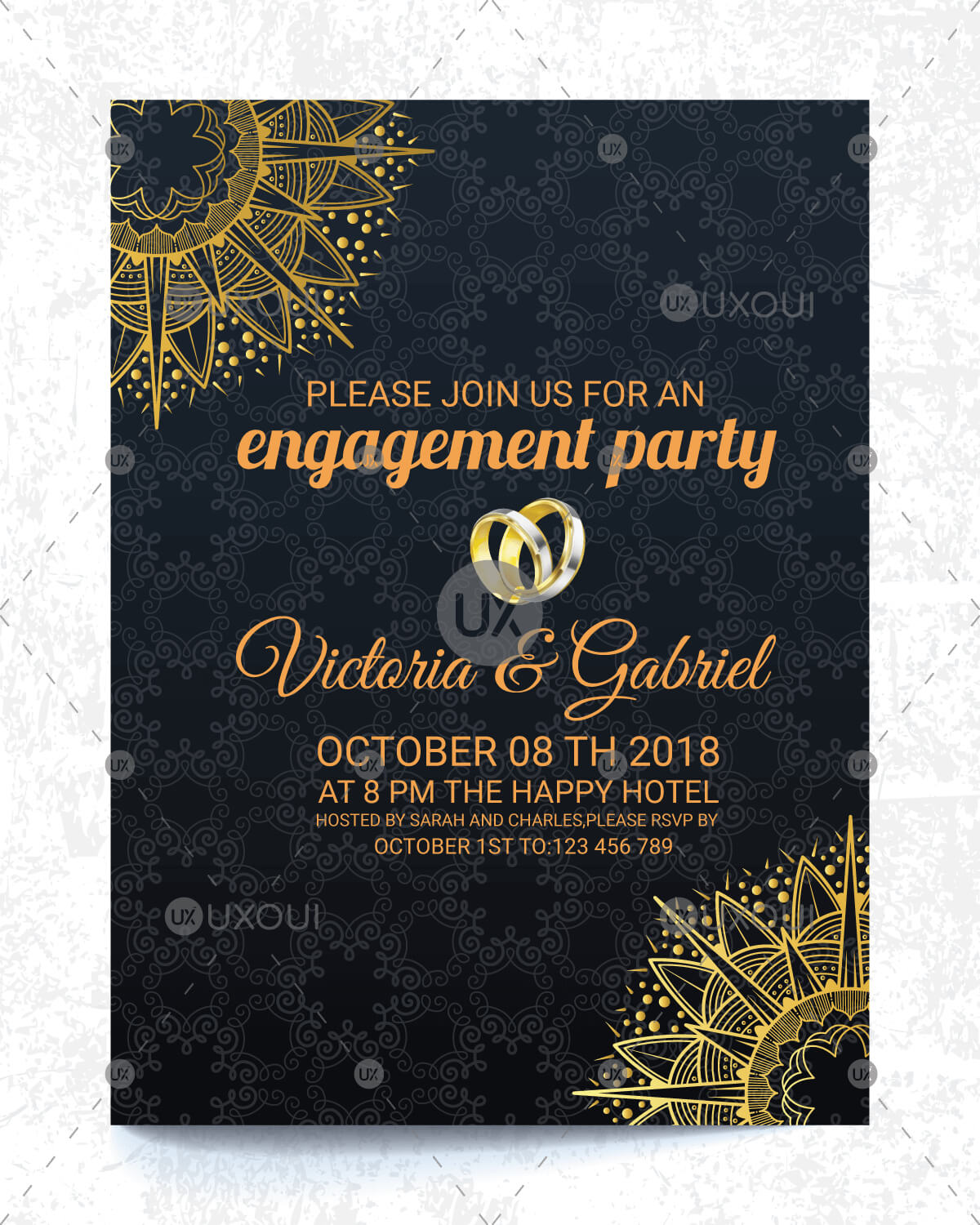 Engagement Invitation Cards – Major.magdalene Project Regarding Engagement Invitation Card Template