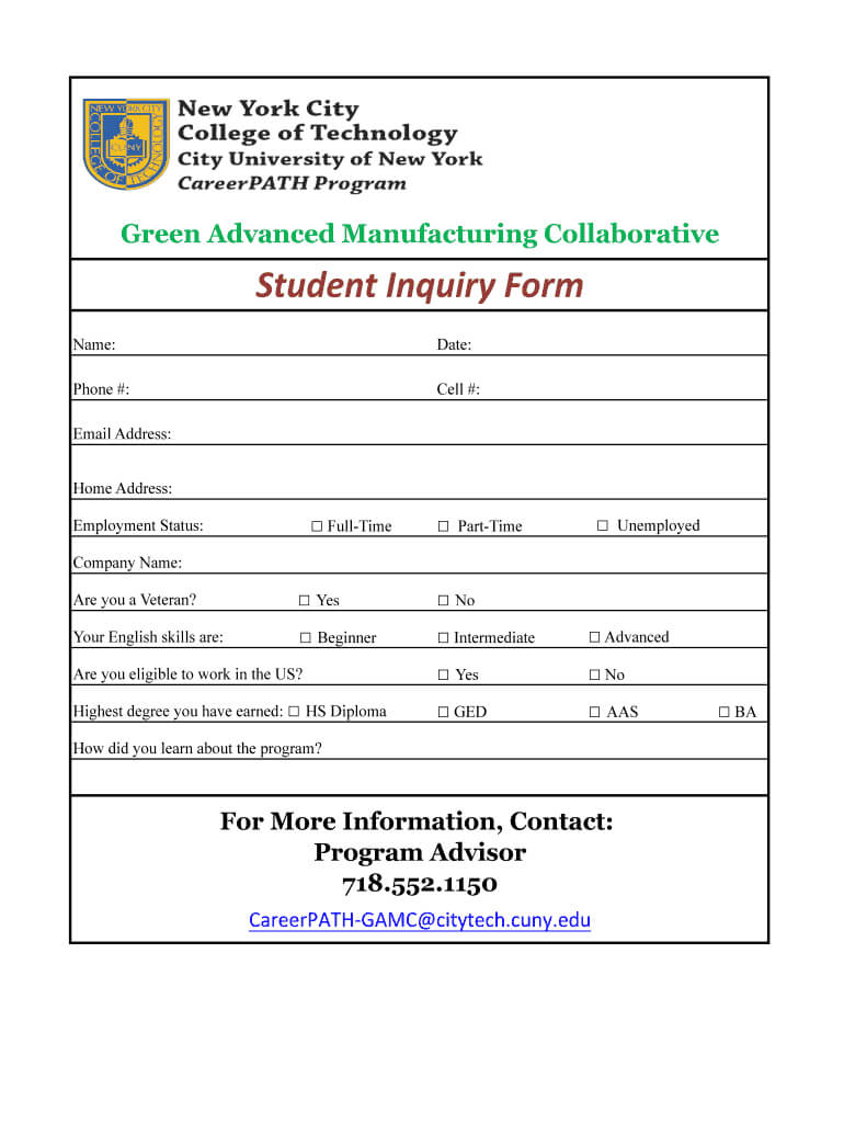 Enquiry Form Format – Fill Online, Printable, Fillable In Enquiry Form Template Word