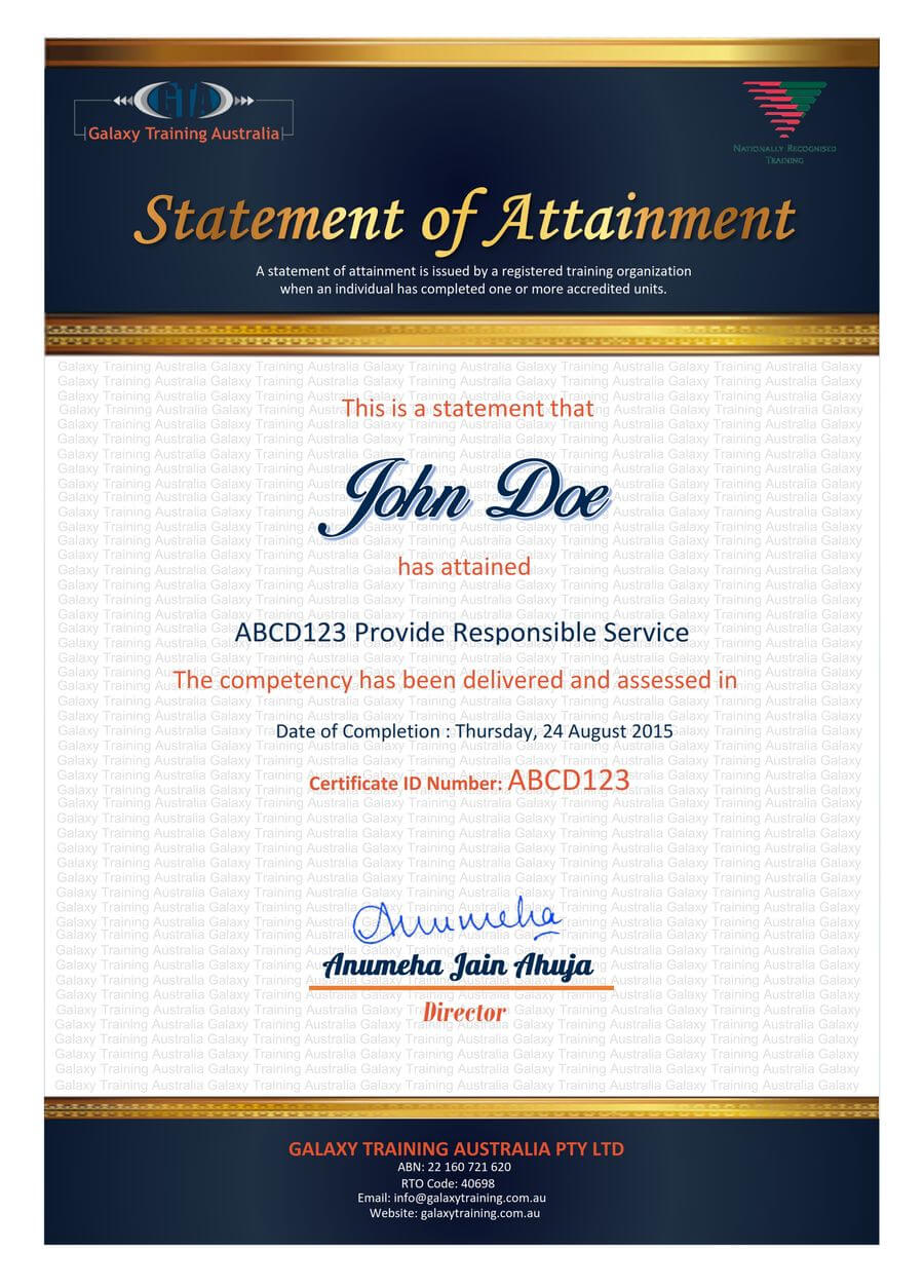 Entry #39Jackponco For Redesign A Certificate Template With Certificate Of Attainment Template