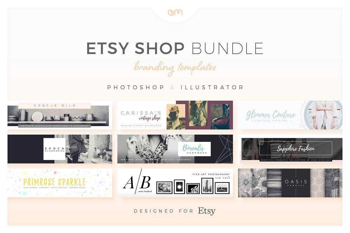 Etsy Shop Bundle – Web Elements – Etsy Banners – Etsy Regarding Etsy Banner Template