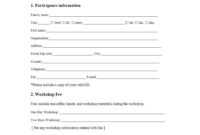 Event Registration Form Template Microsoft Word in Seminar Registration Form Template Word