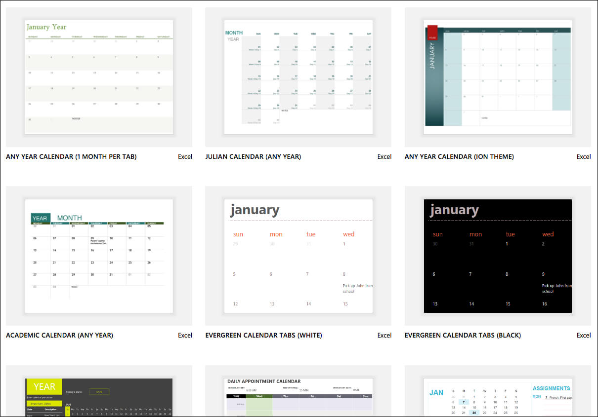 Excel Calendar Templates – Excel With Personal Word Wall Template