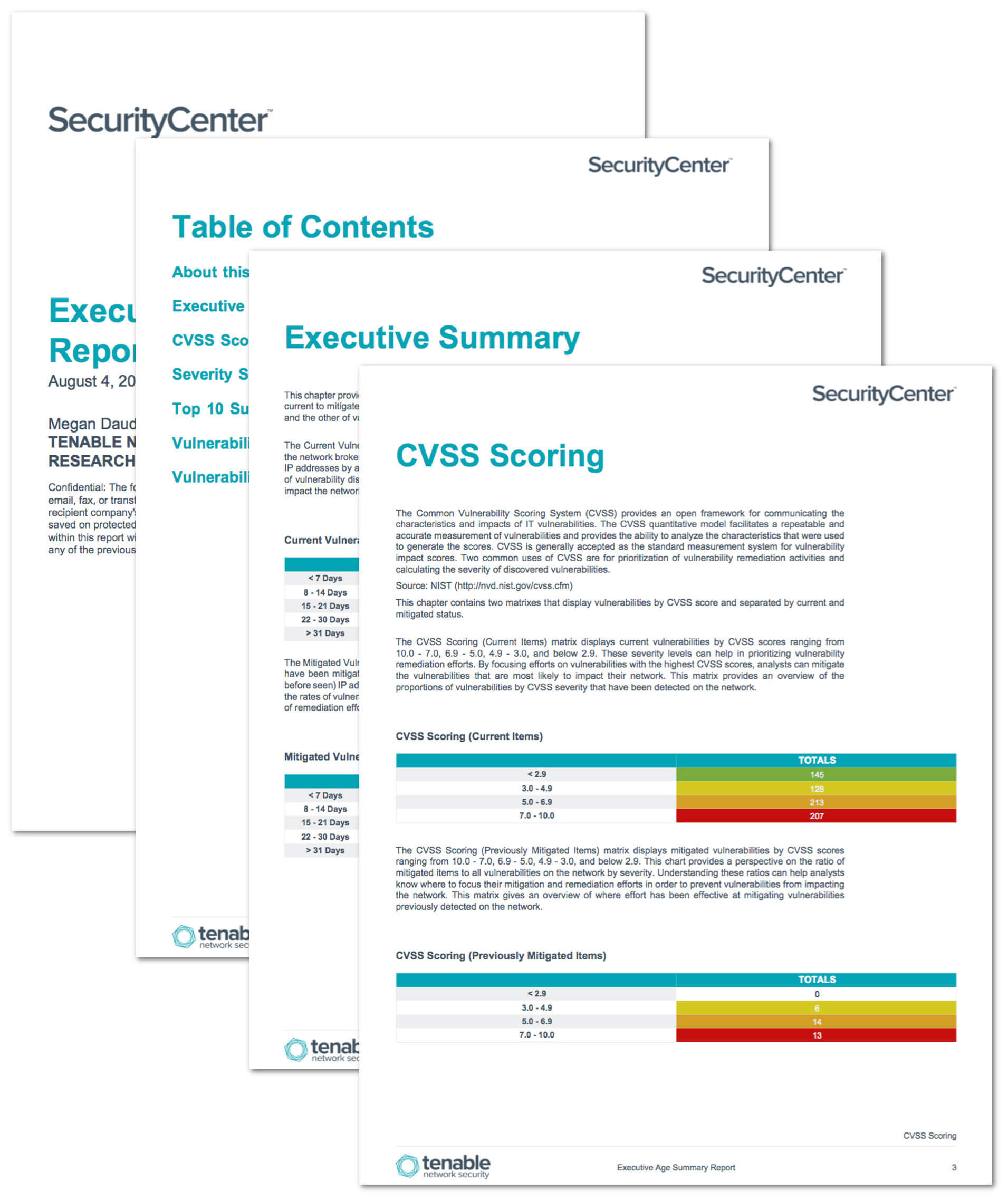 Executive Age Summary Report – Sc Report Template | Tenable® With Nessus Report Templates