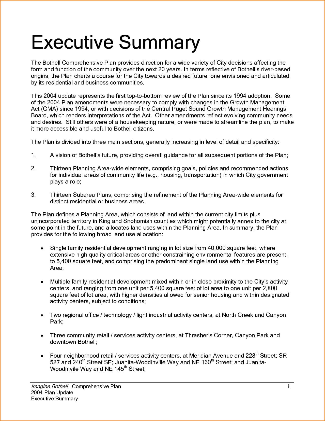 Executive Summary Example Incident Report Template Sample For Report To Senior Management Template
