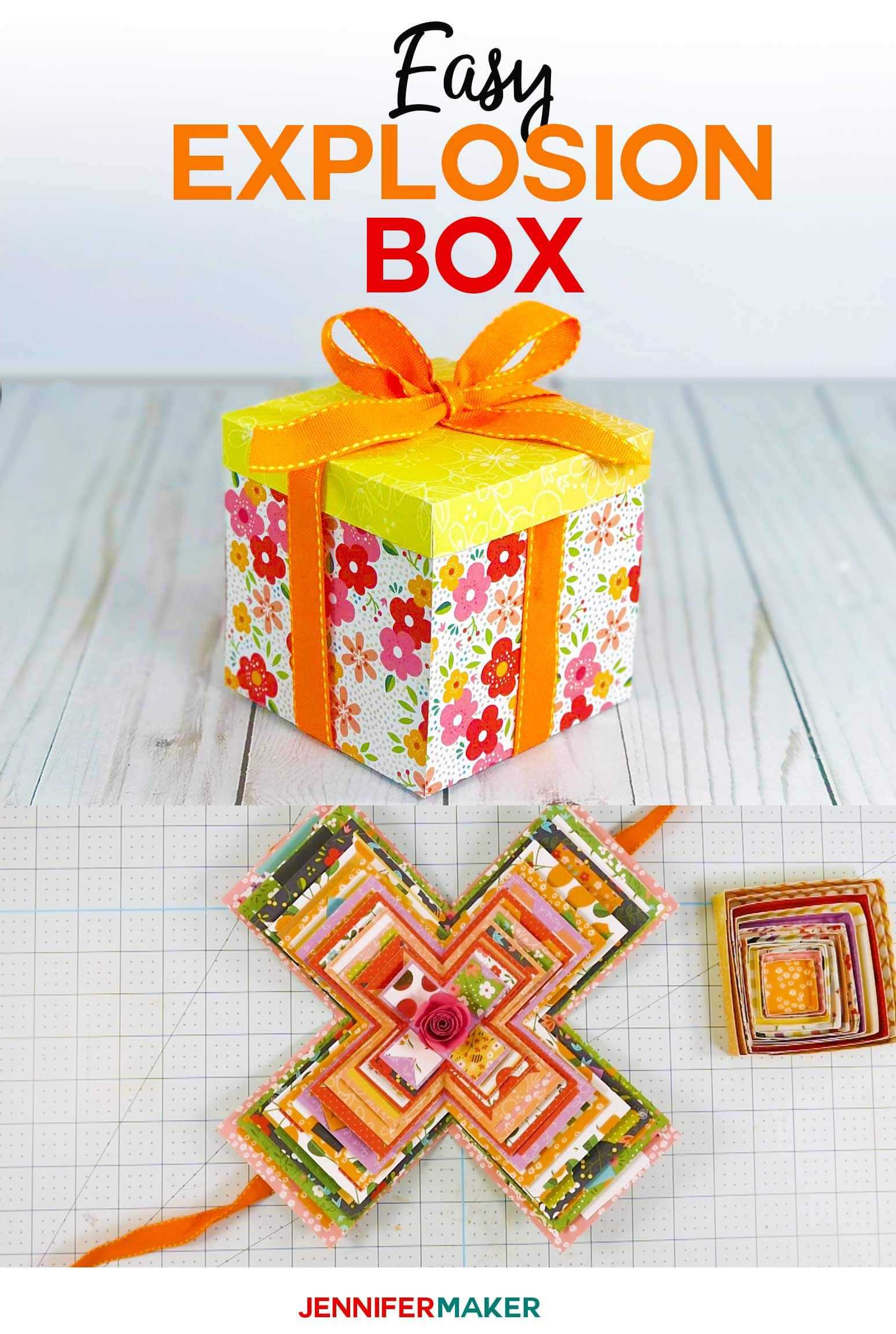 Explosion Box Card Tutorial: Endless Box – Free Svg File Pertaining To Free Svg Card Templates