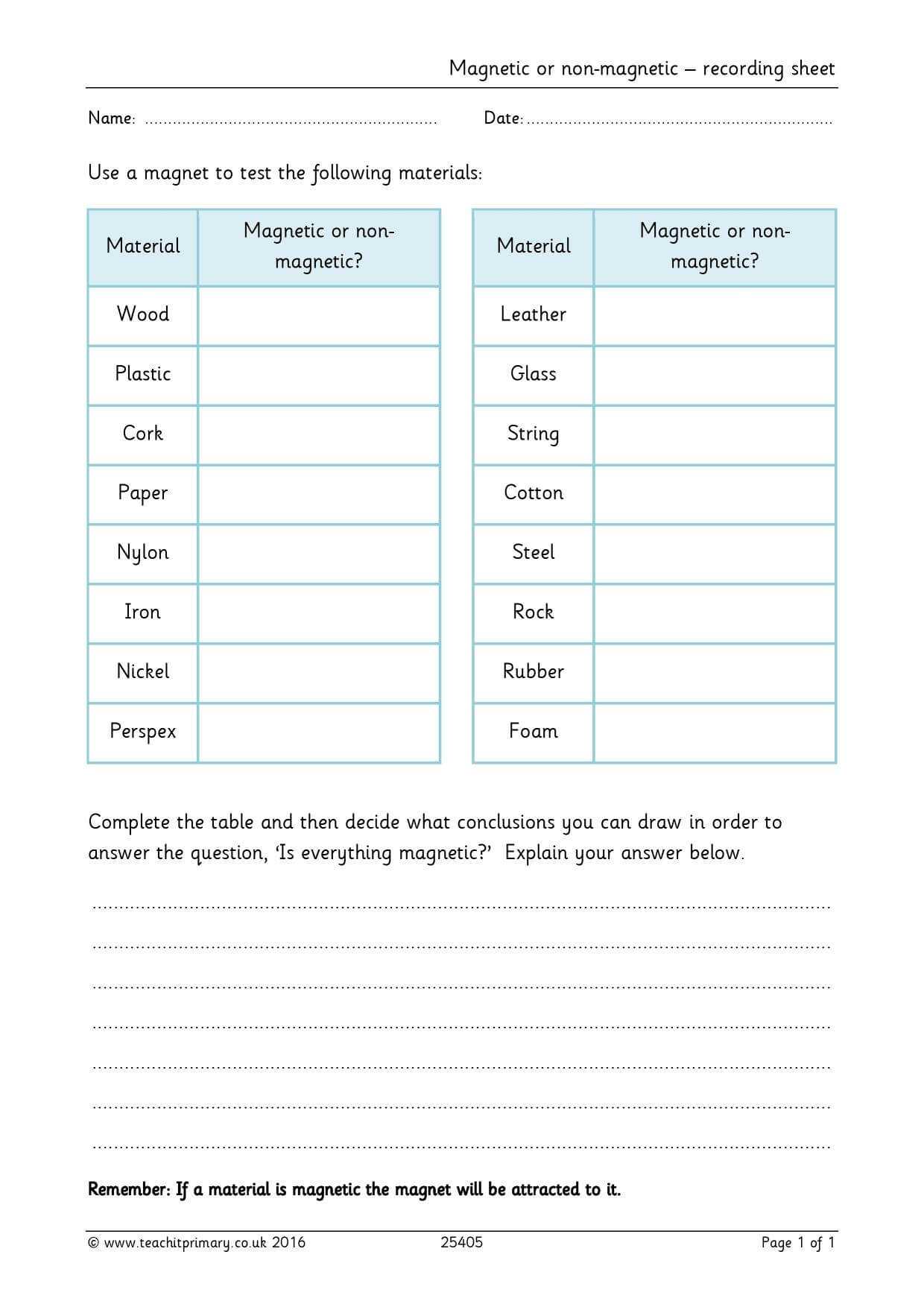 Eyfs | Ks1 | Ks2 | Investigations | Teachit Primary Throughout Science Report Template Ks2