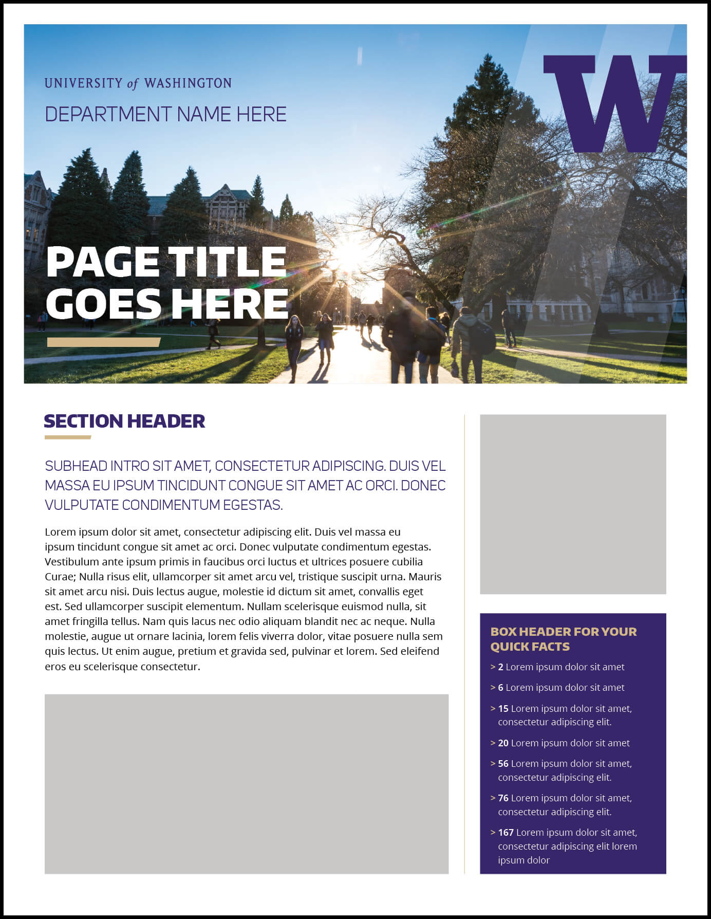 Fact Sheet | Uw Brand Pertaining To Fact Sheet Template Word