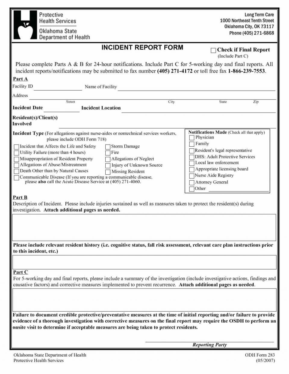 Fake Police Report Form Beautiful Accident Template Best For Health And Safety Incident Report Form Template