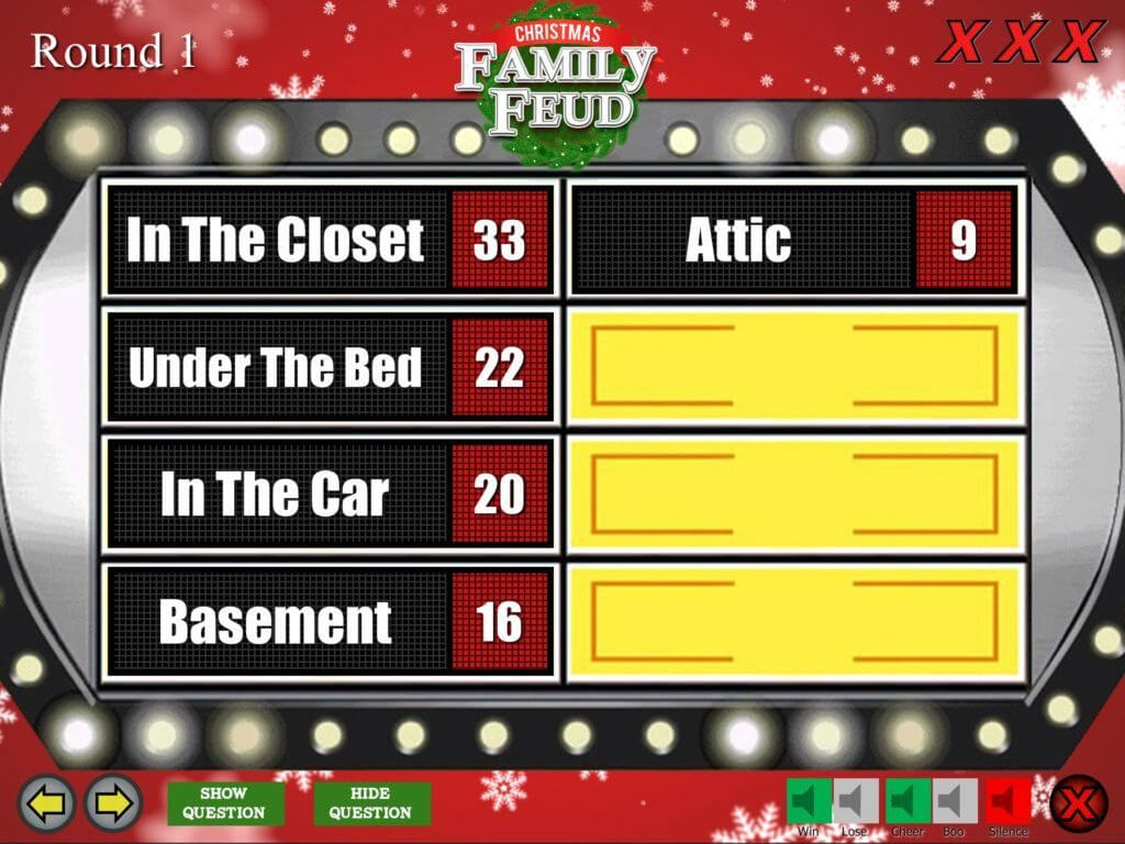 Family Feud Game Board Powerpoint For Teachers Show Files Intended For Family Feud Powerpoint Template With Sound
