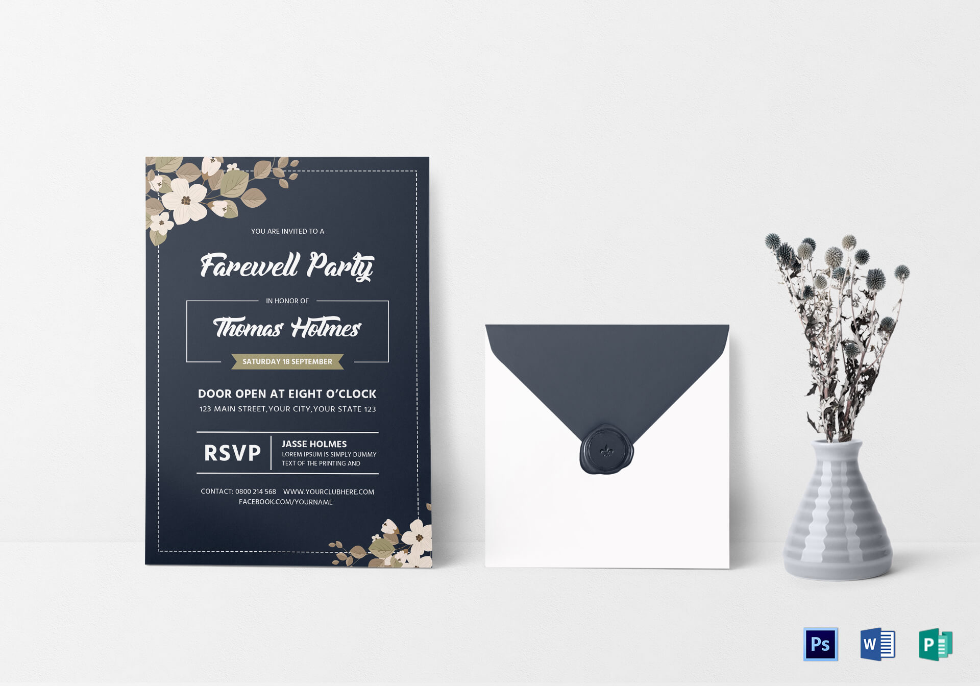 Farewell Party Invitation Card Template Regarding Farewell For Farewell Card Template Word