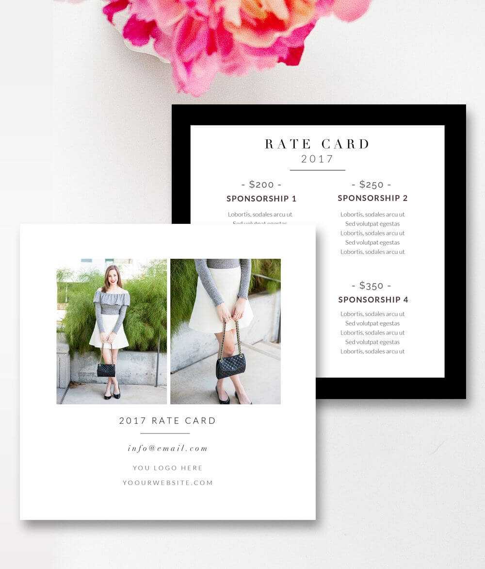 Fashion & Beauty Blogger Rate Card Template |Stephanie For Rate Card Template Word