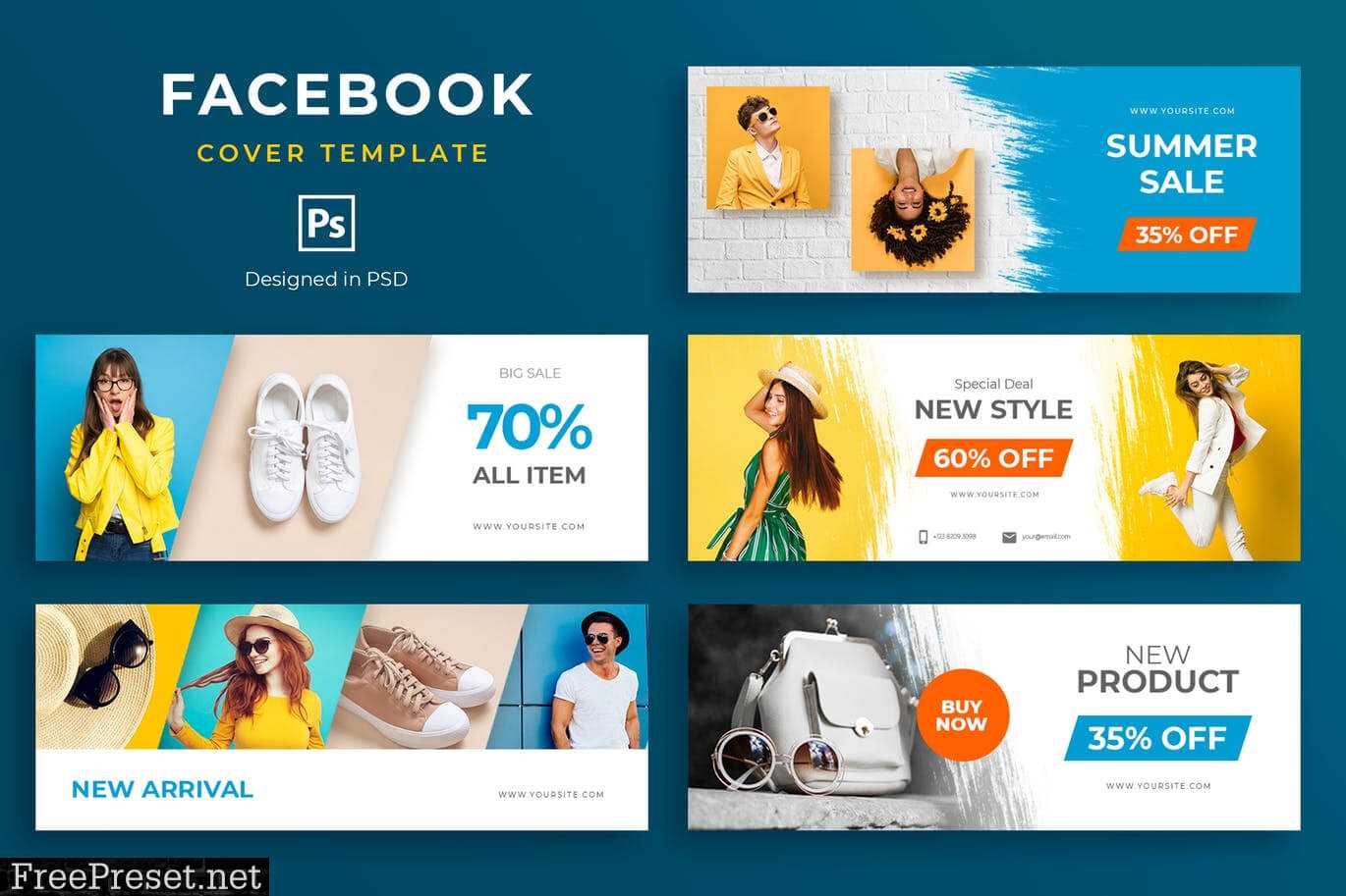 Fashion Facebook Cover Template Zcda63G – Jpg, Psd Pertaining To Facebook Banner Template Psd