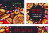 Fast Food Meal For Restaurant Banner Template for Food Banner Template