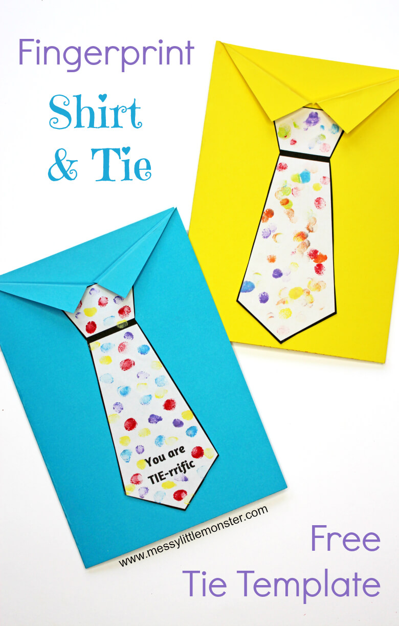 Father's Day Tie Card (With Free Printable Tie Template Regarding Fathers Day Card Template
