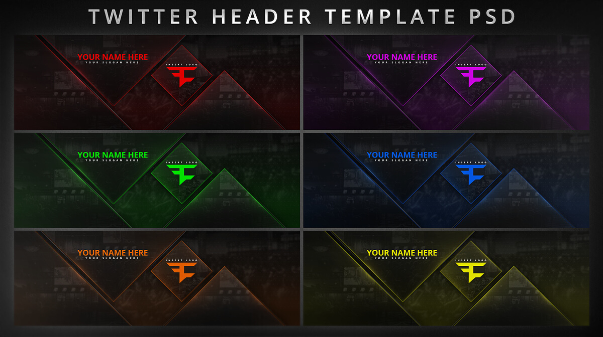 Faze Nikan On Twitter: "customizable Twitter Header Template Intended For Twitter Banner Template Psd