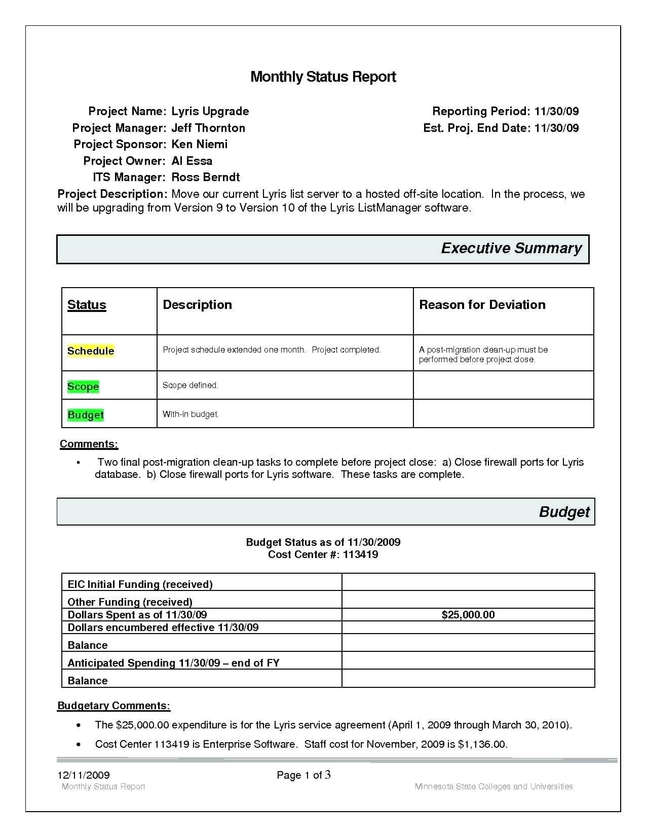 Final Project Report Template – Redhatsheet.co With Regard To Project Status Report Template Word 2010