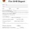 Fire Drill Report Template - Fill Online, Printable throughout Fire Evacuation Drill Report Template