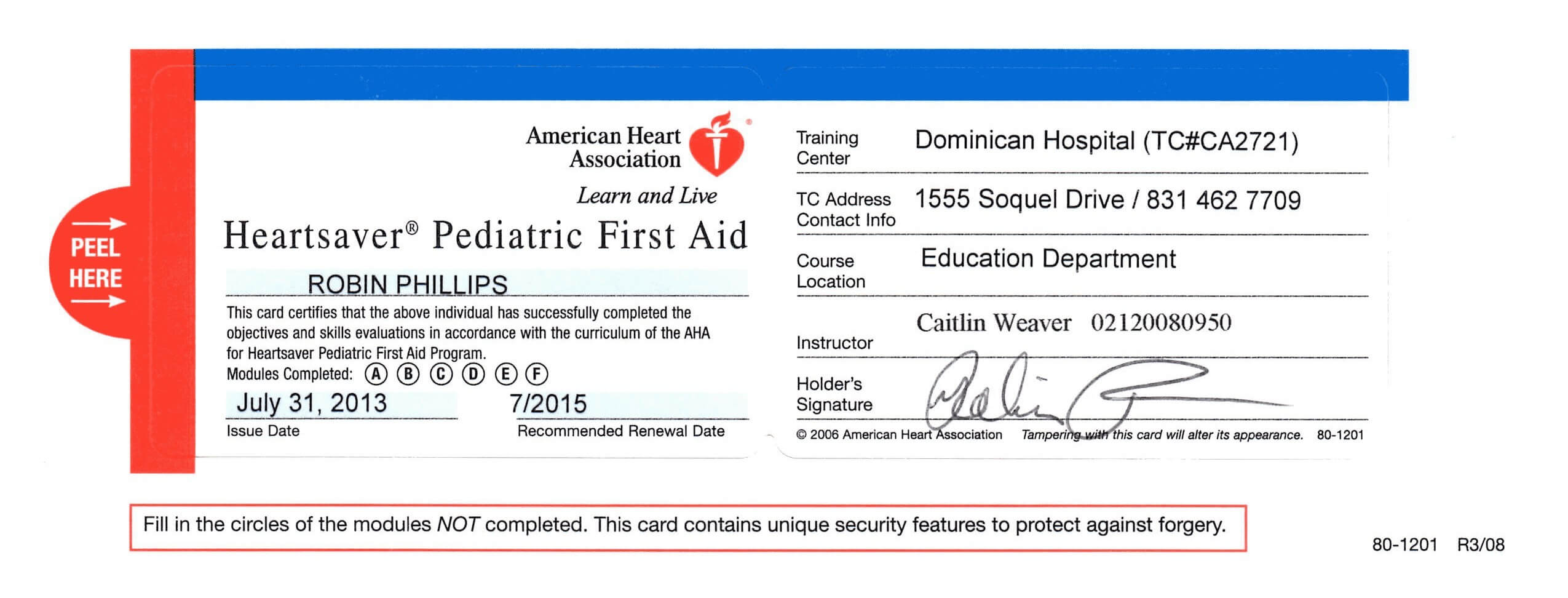 First Aid Certificate Template Free Certification Regarding Cpr Card Template