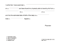 Fit To Fly Certificate Pregnancy Format - Fill Online throughout Fit To Fly Certificate Template