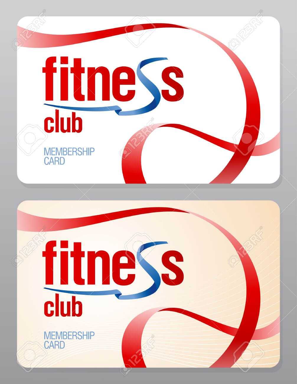 Fitness Club Membership Card Design Template. Regarding Gym Membership Card Template