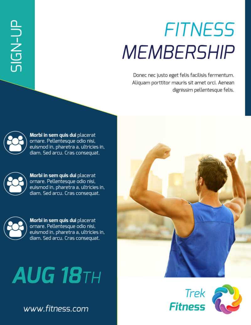 Fitness Membership Flyer Template Regarding Membership Brochure Template