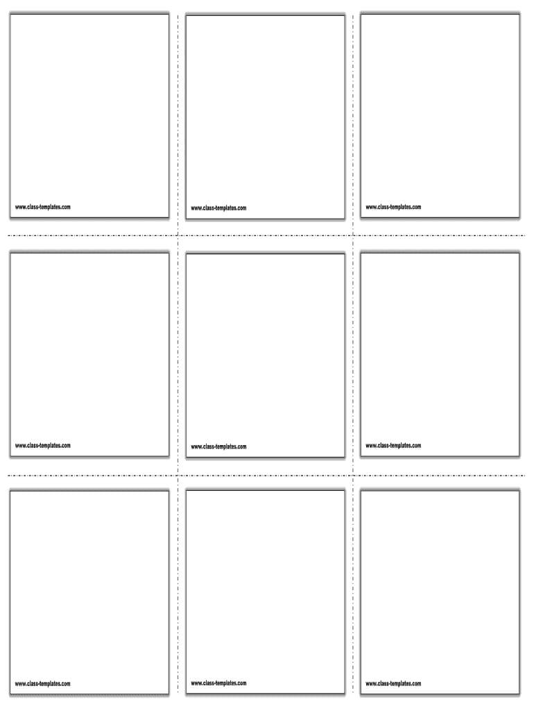 Flashcards Templates - Fill Online, Printable, Fillable With Regard To Queue Cards Template