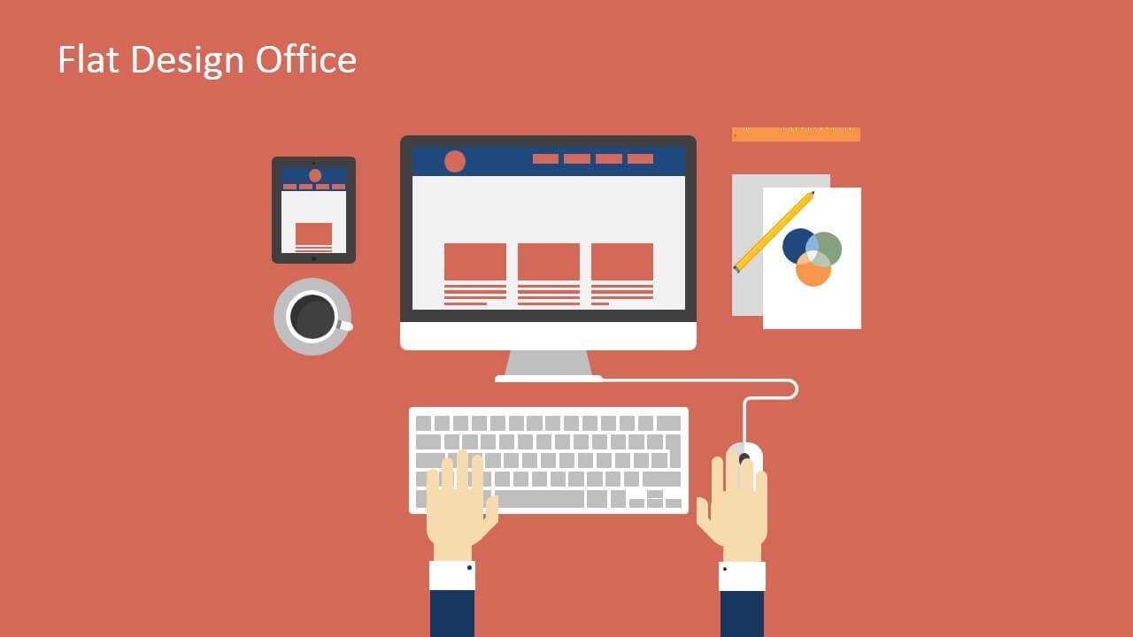 Flat Design Office Powerpoint Templates Intended For Microsoft Office Powerpoint Background Templates