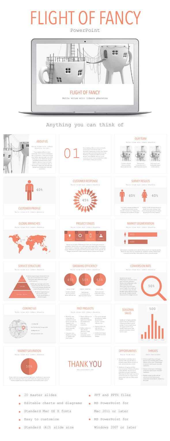 Flight Of Fancy Powerpoint Template (Powerpoint Templates Within Fancy Powerpoint Templates